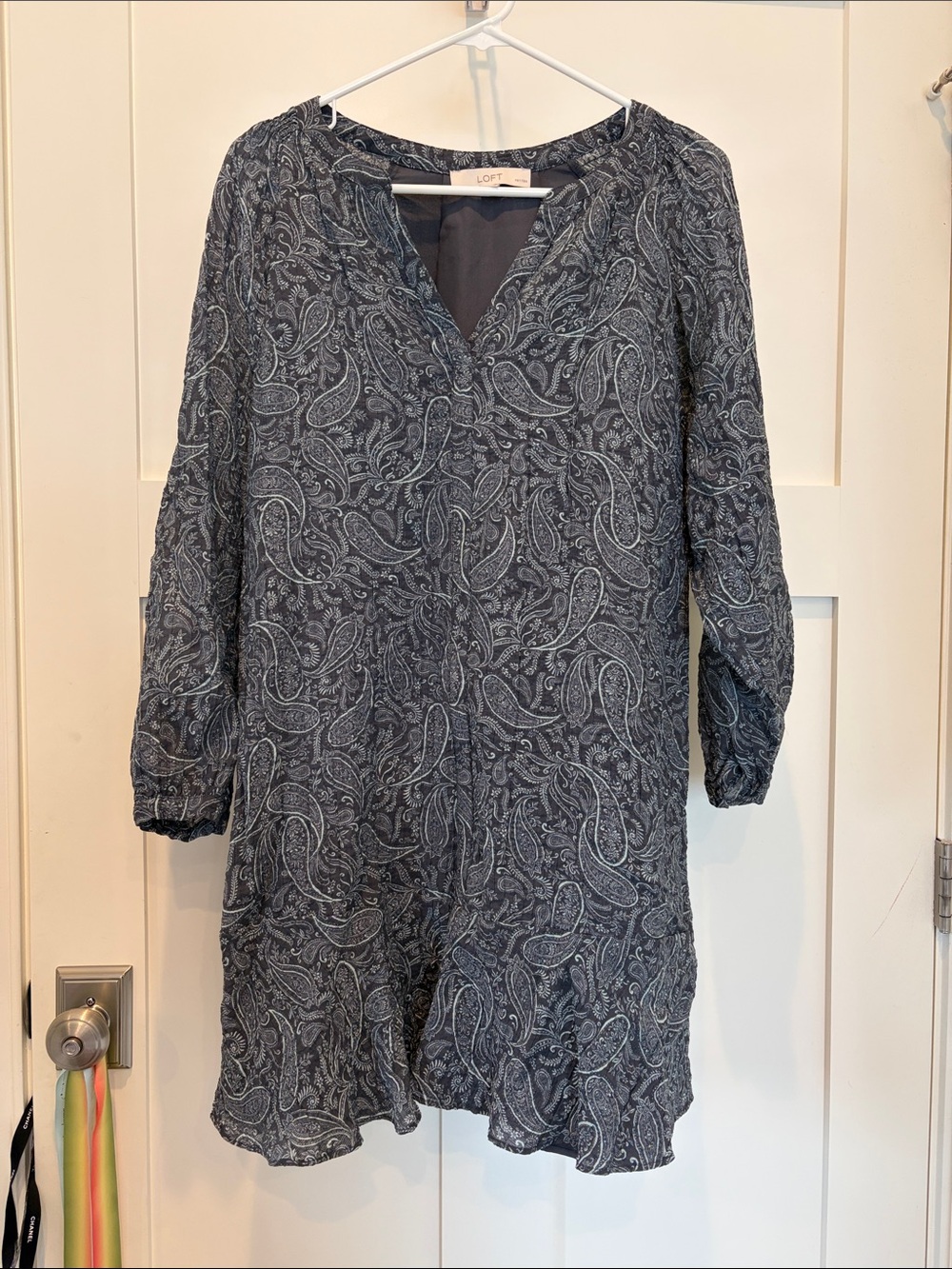 LOFT Blue Paisley Mini Dress - MP
